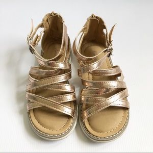 Hanna Andersson Bronzed Gold Sandals